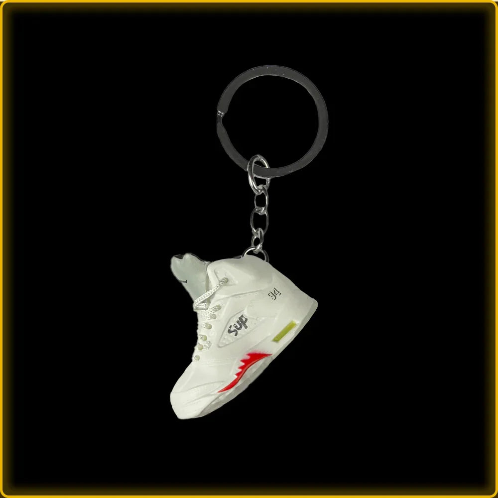 Chaveiro Air Jordan 5 retro x Supreme