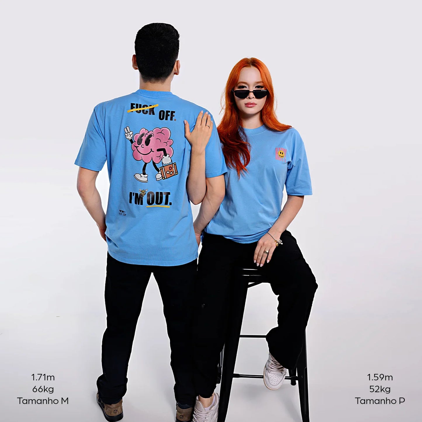 Camiseta "Blue Out" (oversided)