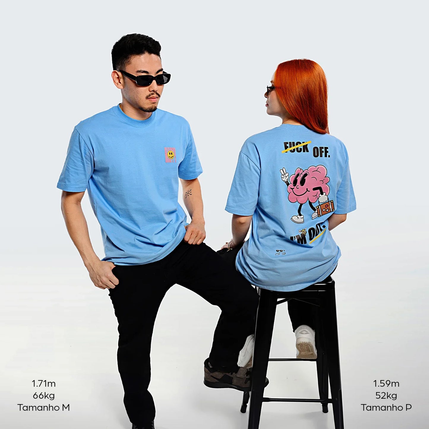 Camiseta "Blue Out" (oversided)