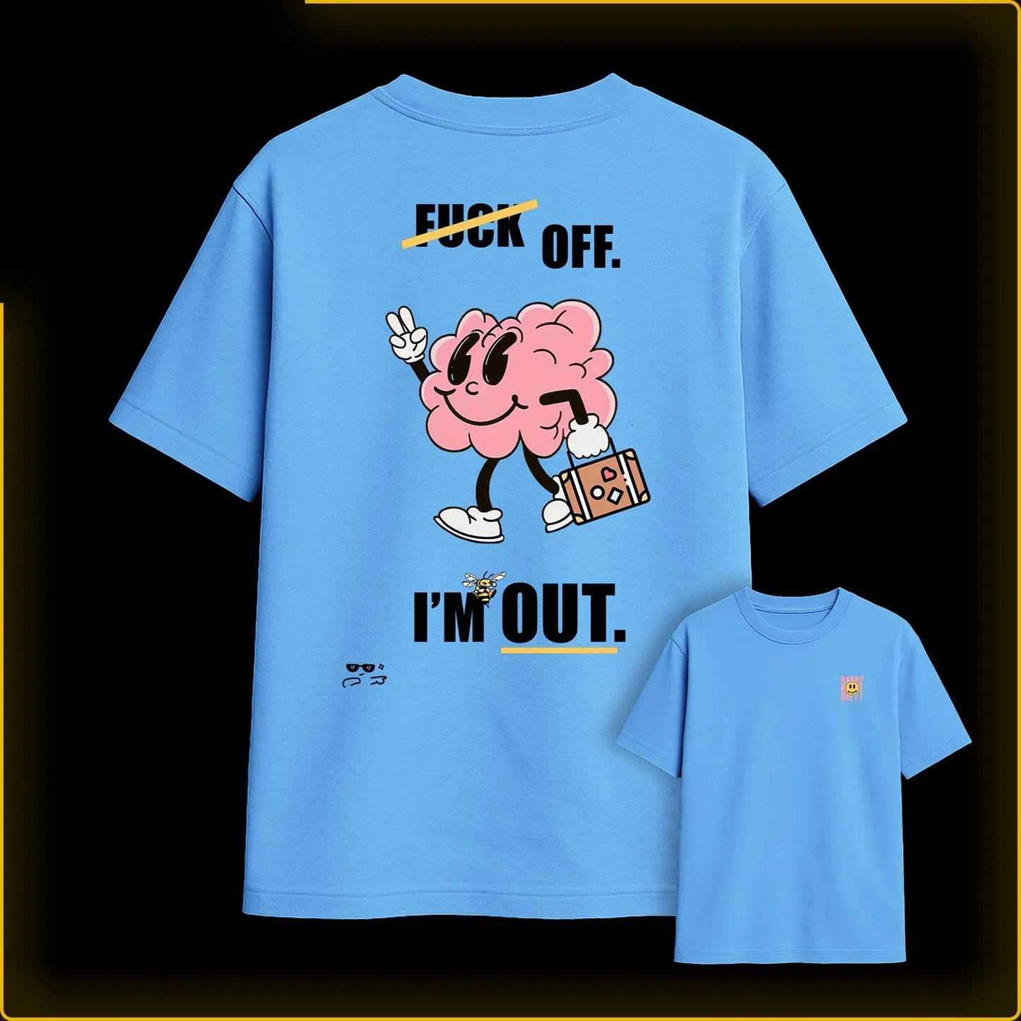 Camiseta "Blue Out" (oversided)