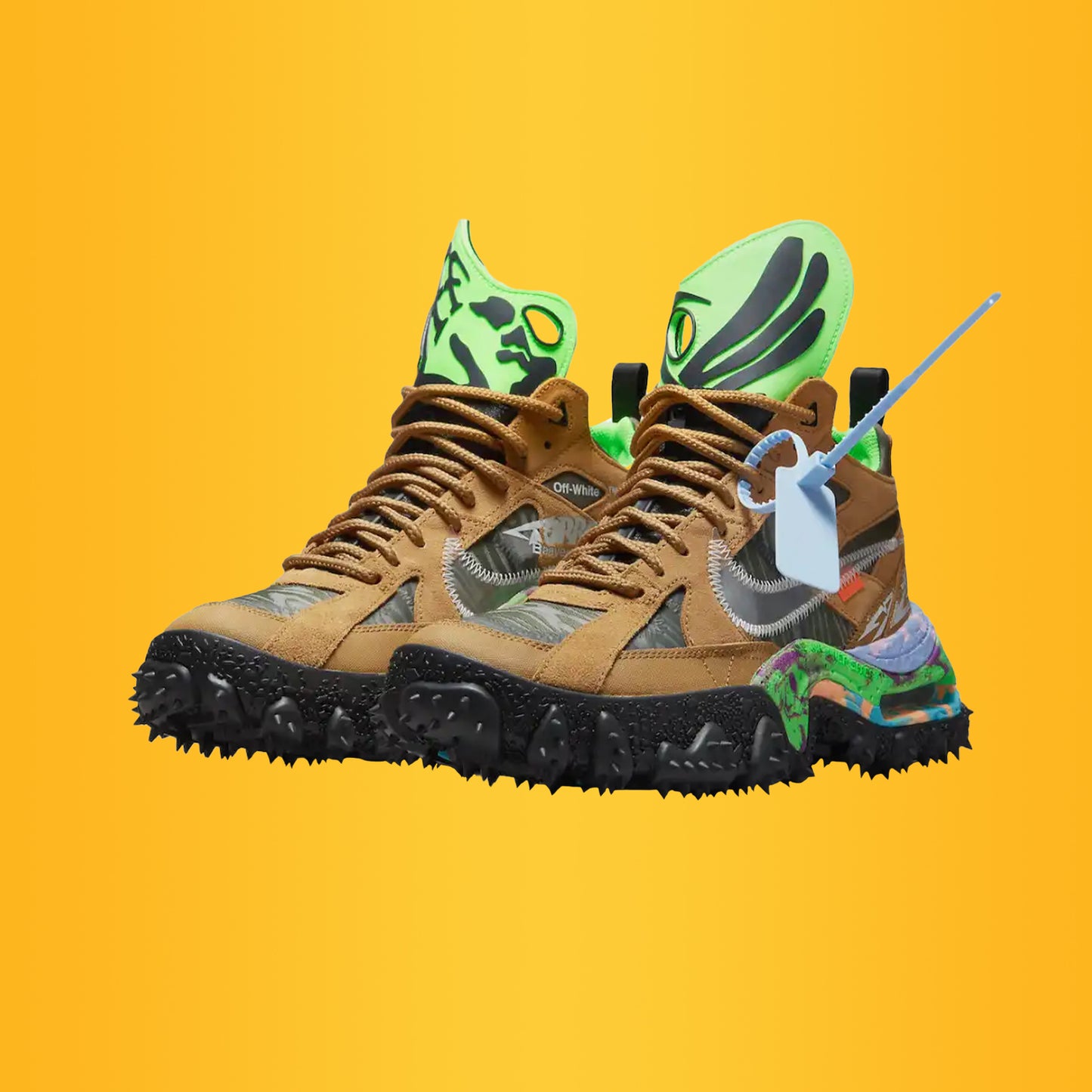 Off-White x Nike Terra Forma Wheat and Green Strike